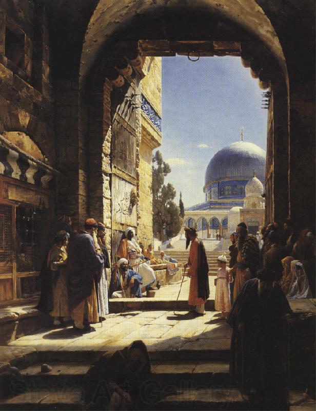 Gustav Bauernfeind At the Entrance to the Temple Mount, Jerusalem